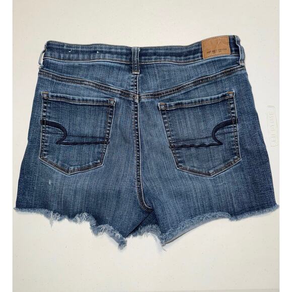 American Eagle Super Stretch Size 10 Hi-Rise Shortie Grunge Women's Shorts - Picture 5 of 5